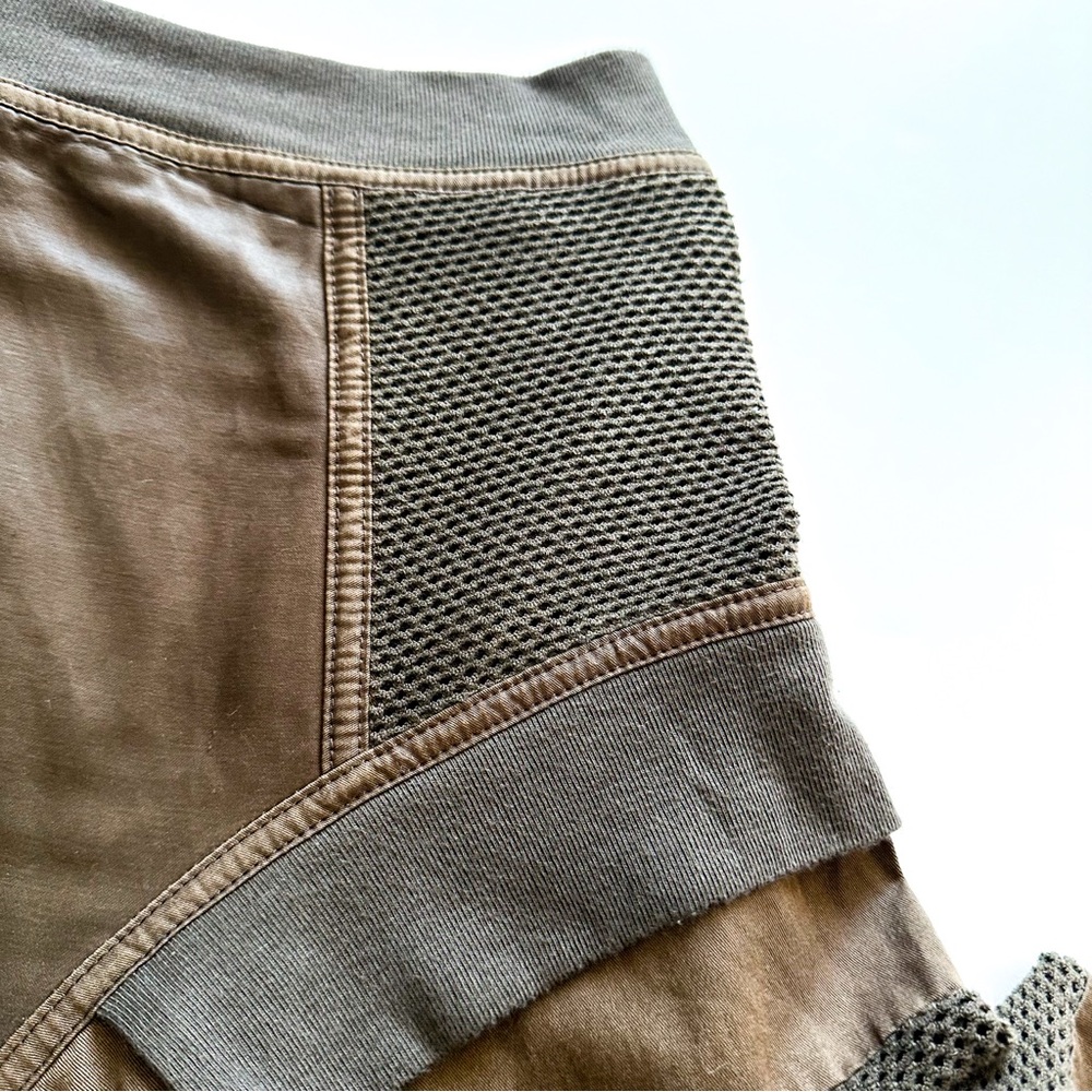 Vintage Plein Sud Rare Asymmetrical Multi Fabric & Texture Brown Skirt F40 /8 US - Picture 6 of 16
